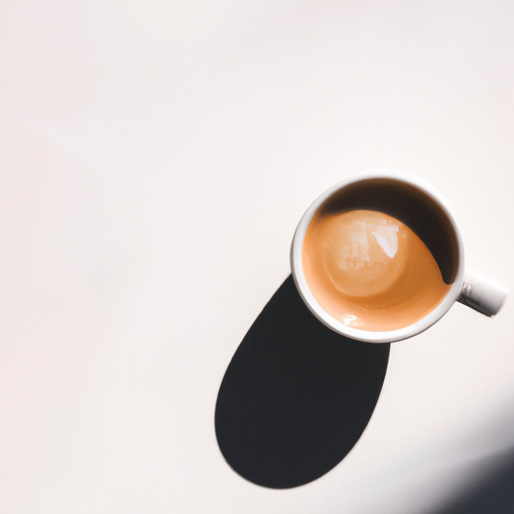 커피 브랜드 라이프스타일 촬영, 미니멀 소품과 햇살