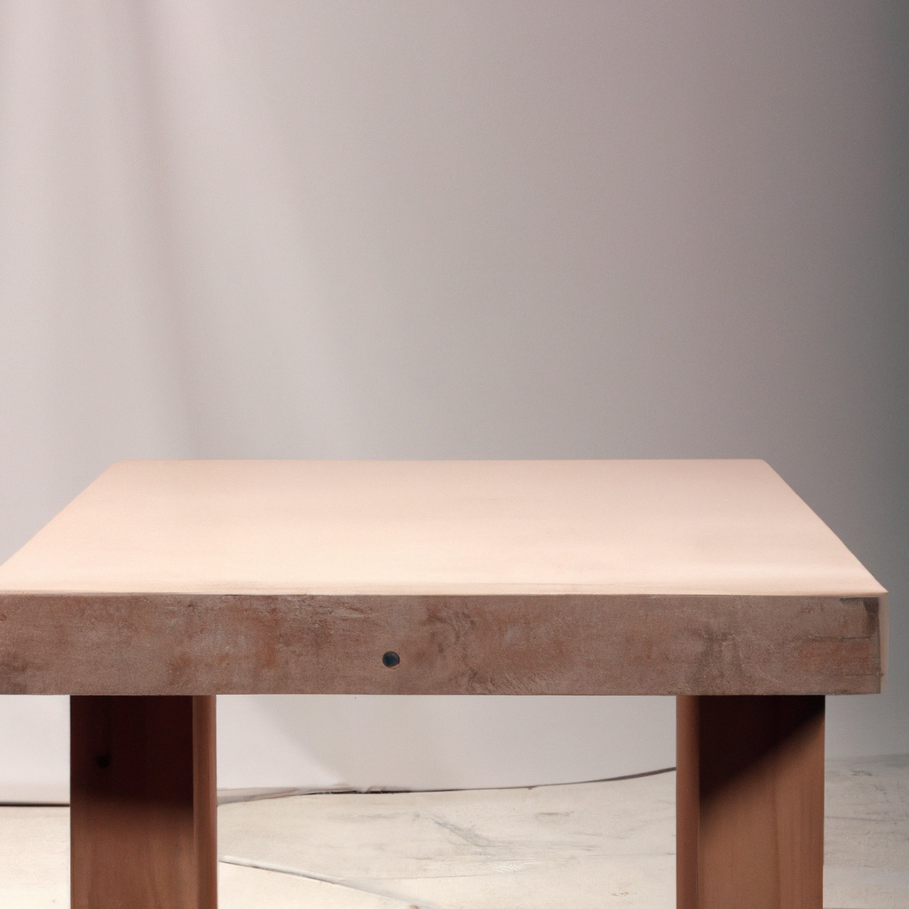 자연광이 부드럽게 흐르는 미니멀 스튜디오 인테리어, 텍스처가 살아있는 벽과 오크 테이블