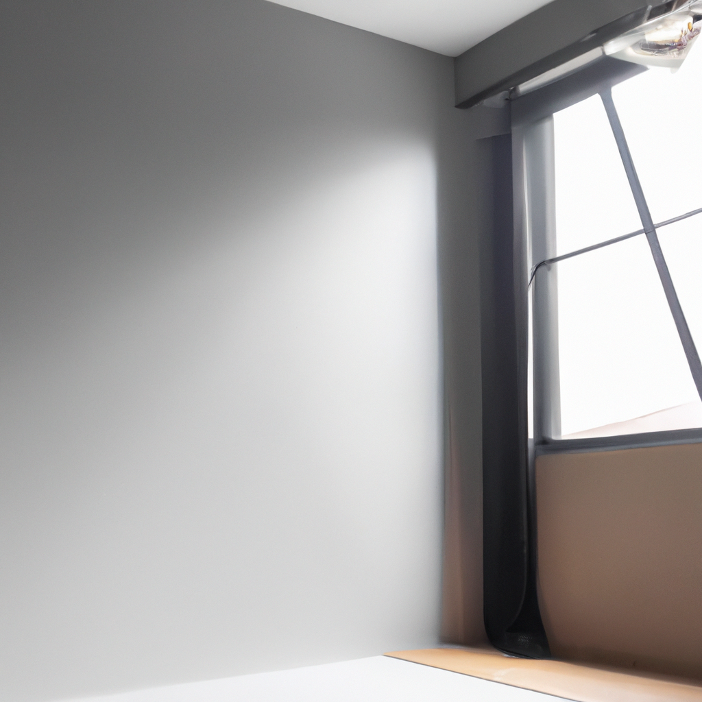 서울 미니멀 포토 스튜디오 전경, 화이트 사이클로라마와 큰 창